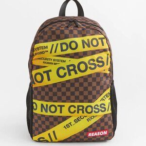 Reason Clothing Co. NEW! Large “Do Not Cross” Crime Scene Tape Backpack Unisex